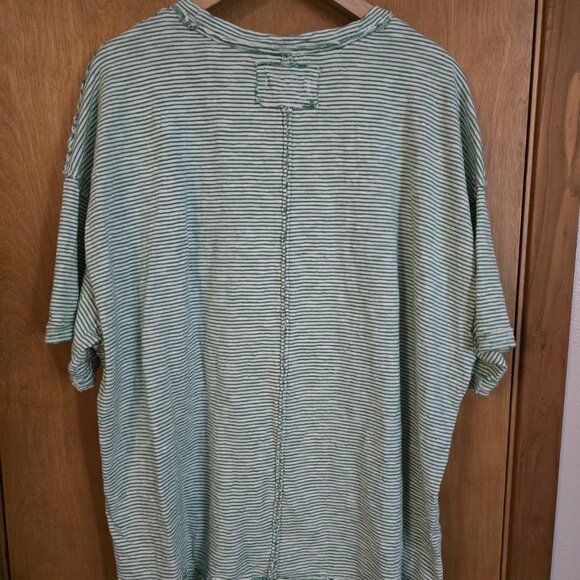 Free People We The Free Embroidered Camp Tee Womens M Oversized Golf Combo - Picture 5 of 10